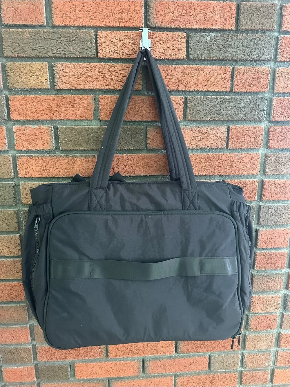 BAGSMART Black Tote Bag with Bow Accent